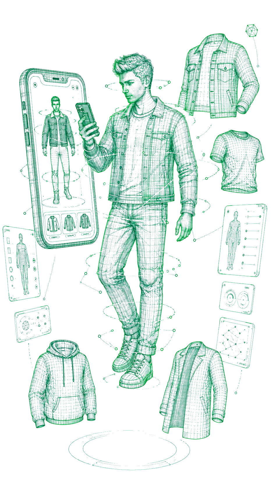 TRY-ON Wireframe